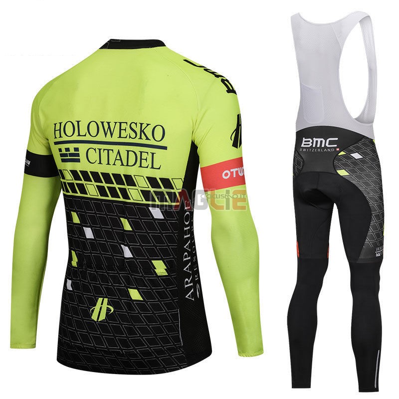 Maglia Holowesko Citadel Manica Lunga 2018 Verde e Nero